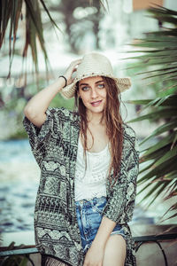 Portrait of a beautiful young woman