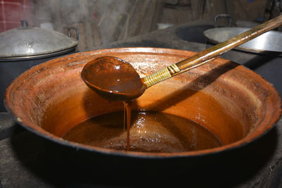 Close-up of food in container