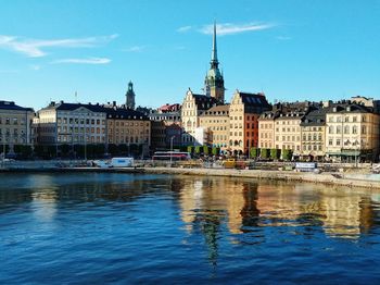 View of buildings at waterfront