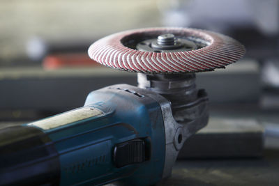 Close-up of circular saw