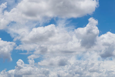 Low angle view of cloudy sky