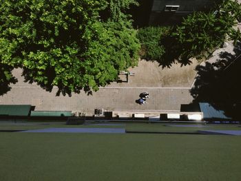 View of man in front of house
