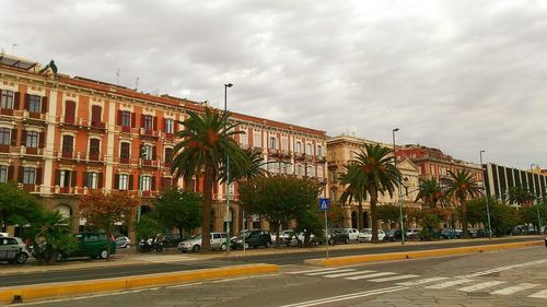 Road against cloudy sky