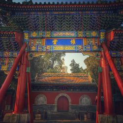 View of temple building