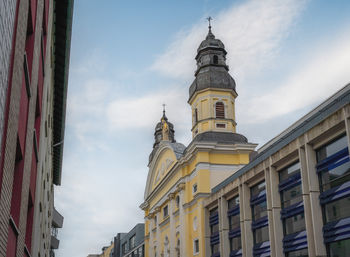 Low angle view of historic building against sky