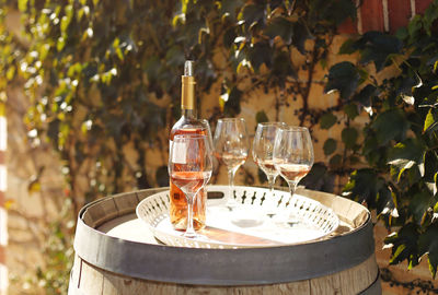 Close-up of drink on table