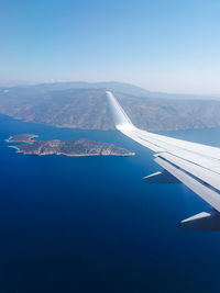 Aerial view of sea against sky