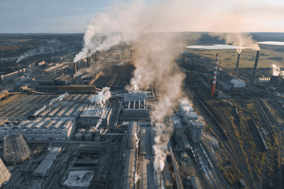 High angle view of cityscape