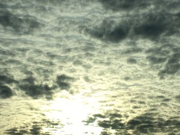 Low angle view of storm clouds in sky