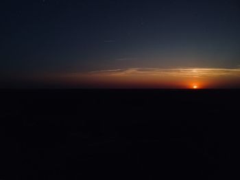 Scenic view of sky at night