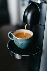 Close-up of coffee on table