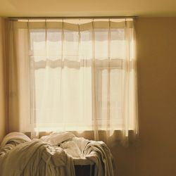 View of curtain at home