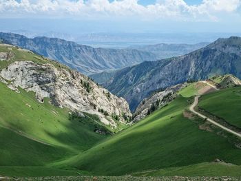 Scenic view of landscape against sky