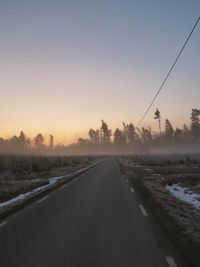 Road passing through landscape