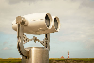 Close-up of security camera