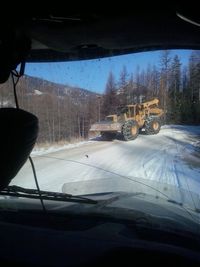 View of road in winter