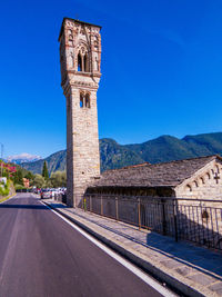 View of building against blue sky