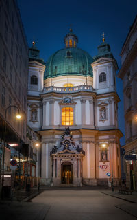 Low angle view of church