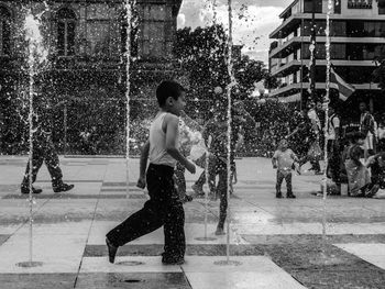 Full length of boy in the park