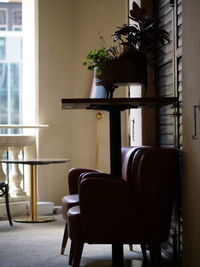 Chairs and table in room at home