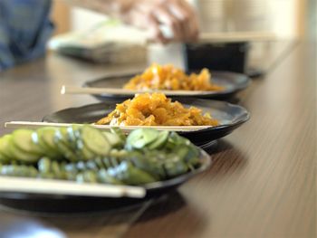 Close-up of food in plate