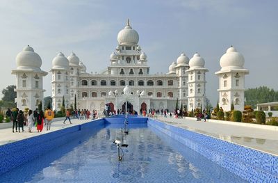 Low angle view of built structures