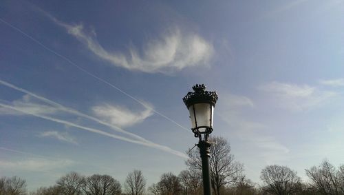 Low angle view of building against blue sky