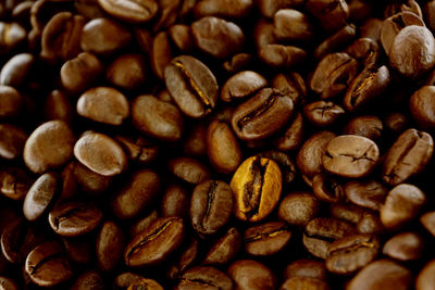 Full frame shot of coffee beans