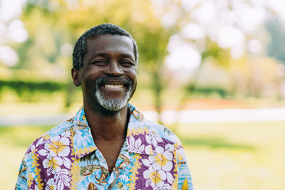 Portrait of smiling man