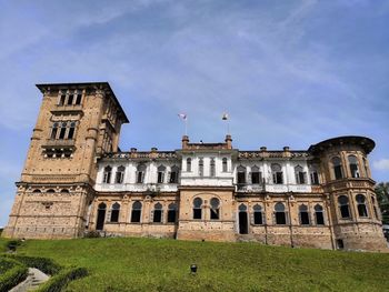 Low angle view of historical building against sky