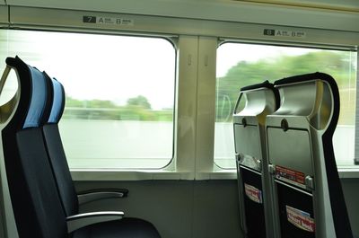 Interior of train