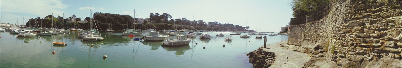 Boats in sea