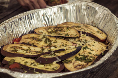 Close-up of food in plate