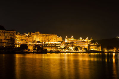 City palace, udaipur on diwali