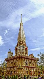 View of historical building against cloudy sky