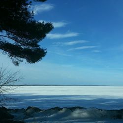 Scenic view of sea against sky