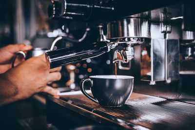 Barista making