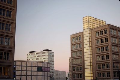 Low angle view of buildings against sky