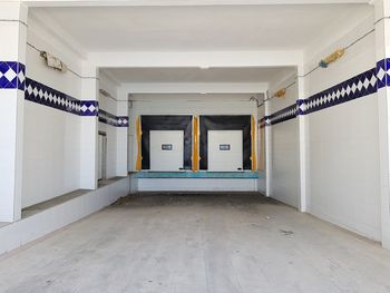 Empty corridor in building