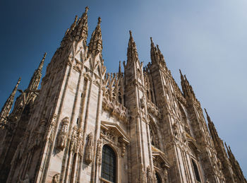 Low angle view of traditional building against sky