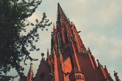 Low angle view of temple