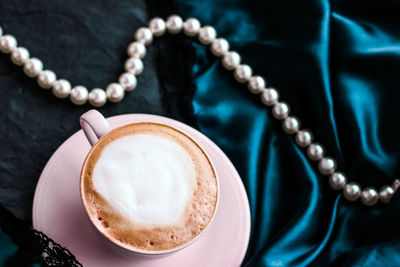 Close-up of coffee on table