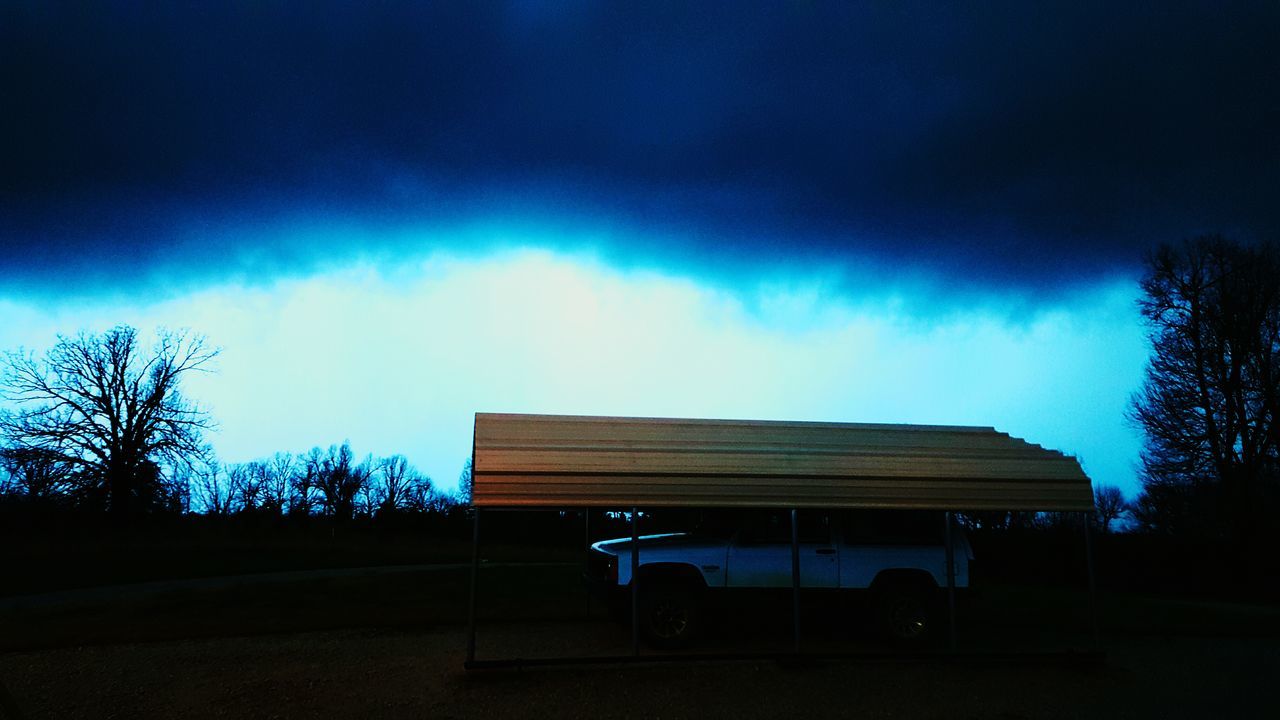 Approaching storm clouds