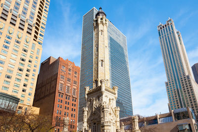 Chicago, illinois, united states - skyline of michigan avenue and water tower.