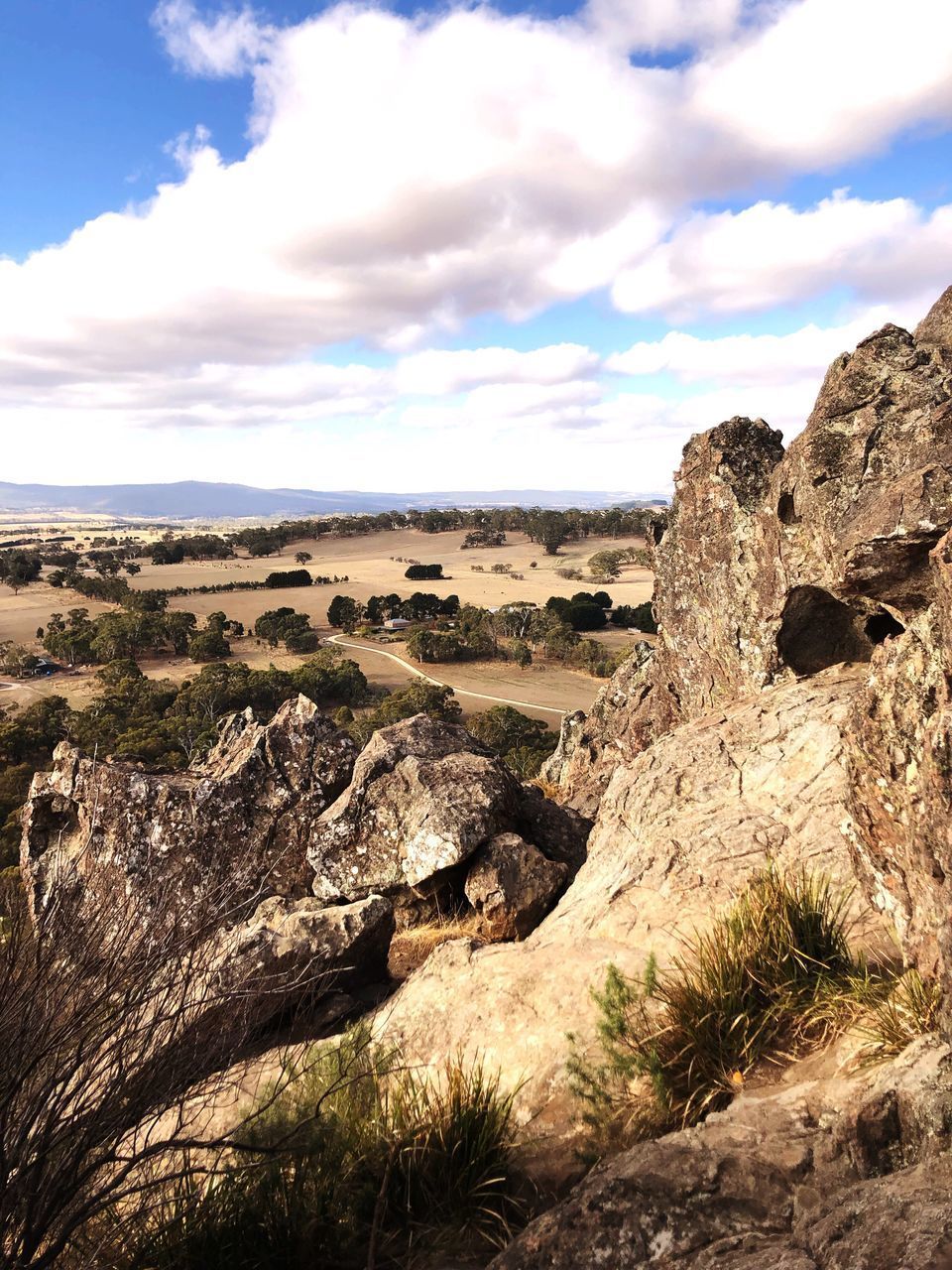 ROCK FORMATIONS ON LAND AGAINST SKY