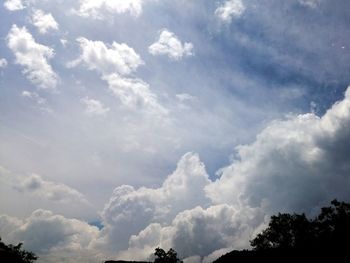 Low angle view of clouds in sky