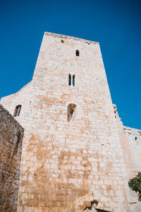 Peniscola town castle overlooking the sea