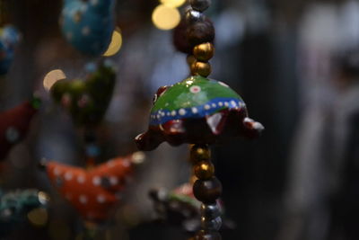 Close-up of christmas ornament