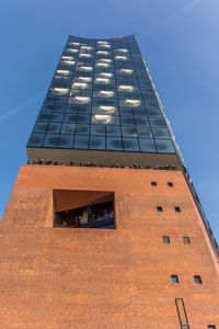 Low angle view of building against clear sky