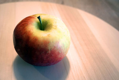 Close-up of apple on table